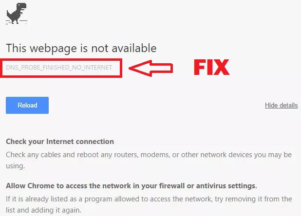 修正 DNS_PROBE_FINISHED_NO_INTERNET 錯誤的最佳方法