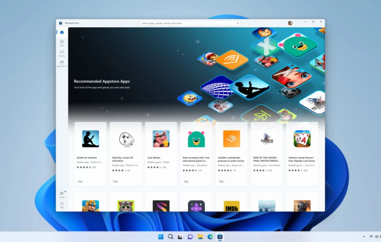 Windows 的 Android 子系统在 7 月更新中发生了一些变化