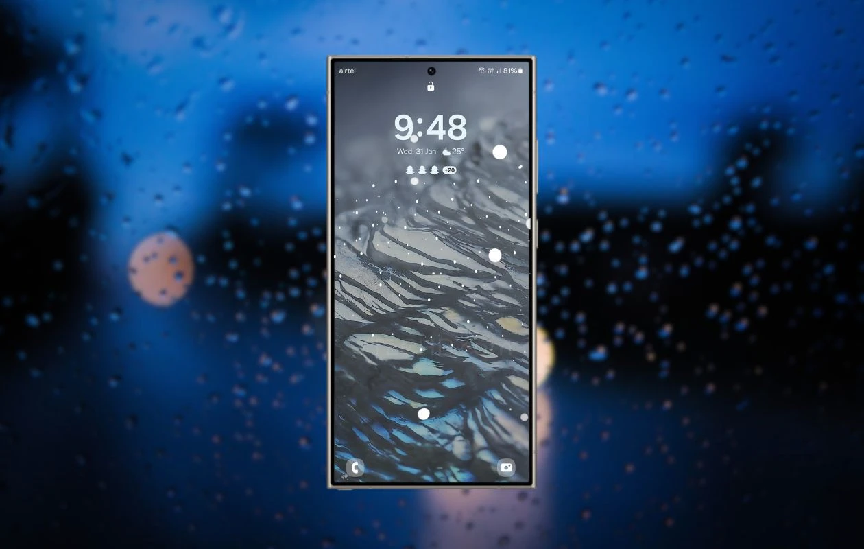 如何將動畫天氣效果添加到 Galaxy S24 上的任何桌布