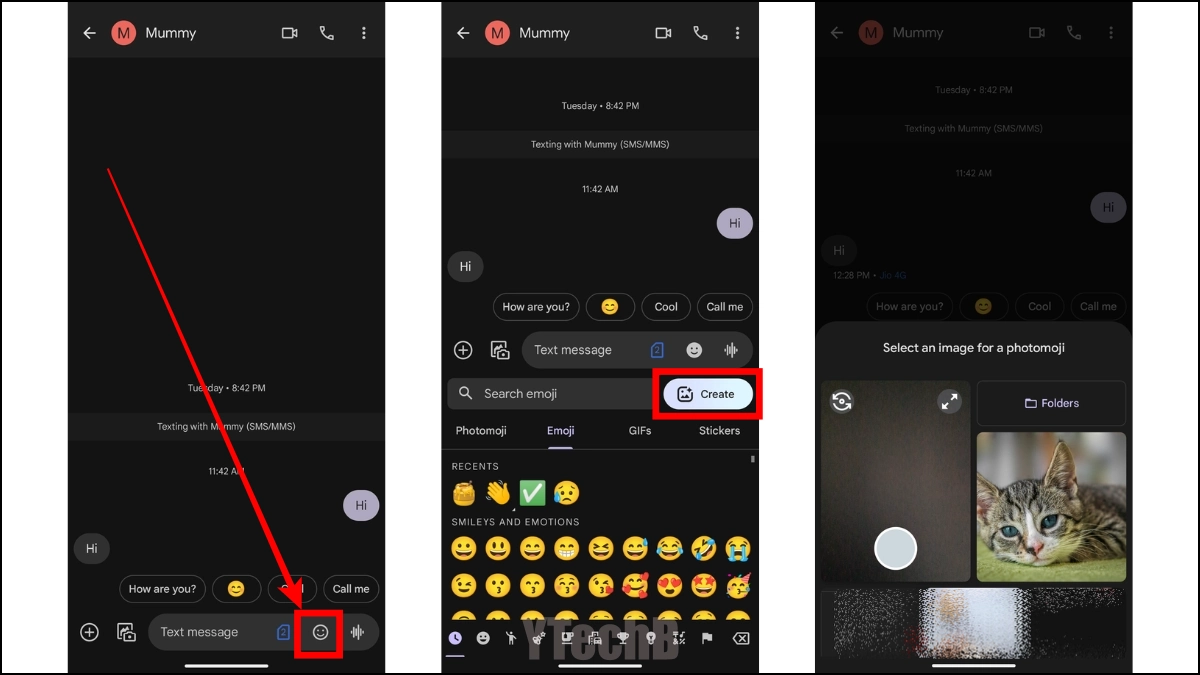 Tech Moji 如何在 Google 消息中使用 Photomoji - Pfrlju.com