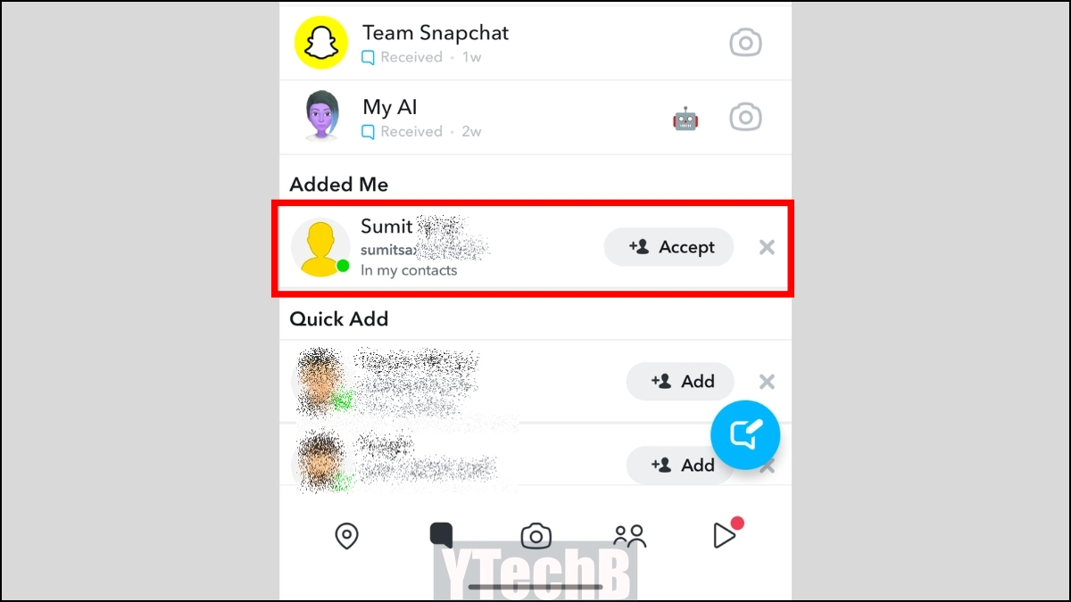 为什么 Snapchat 上显示接受好友？ - Pfrlju.com