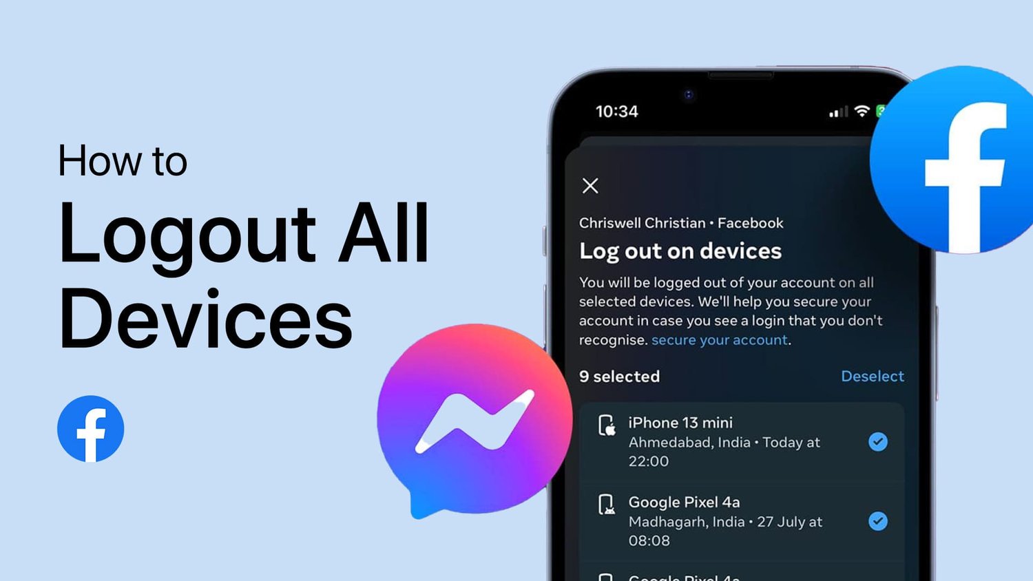 如何从所有设备上登录Facebook