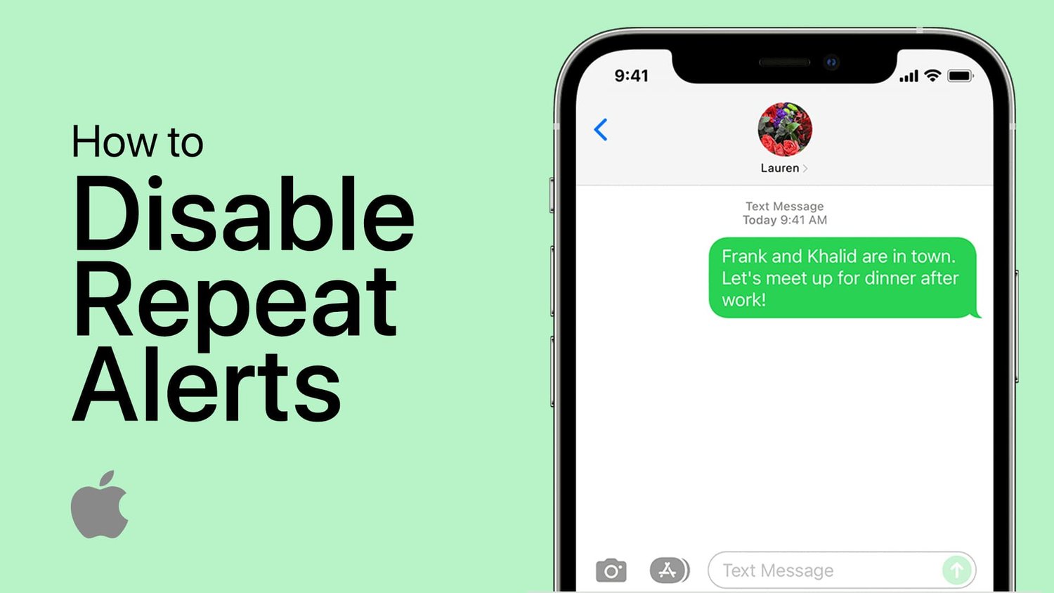如何在iPhone上禁用重複的短信警報