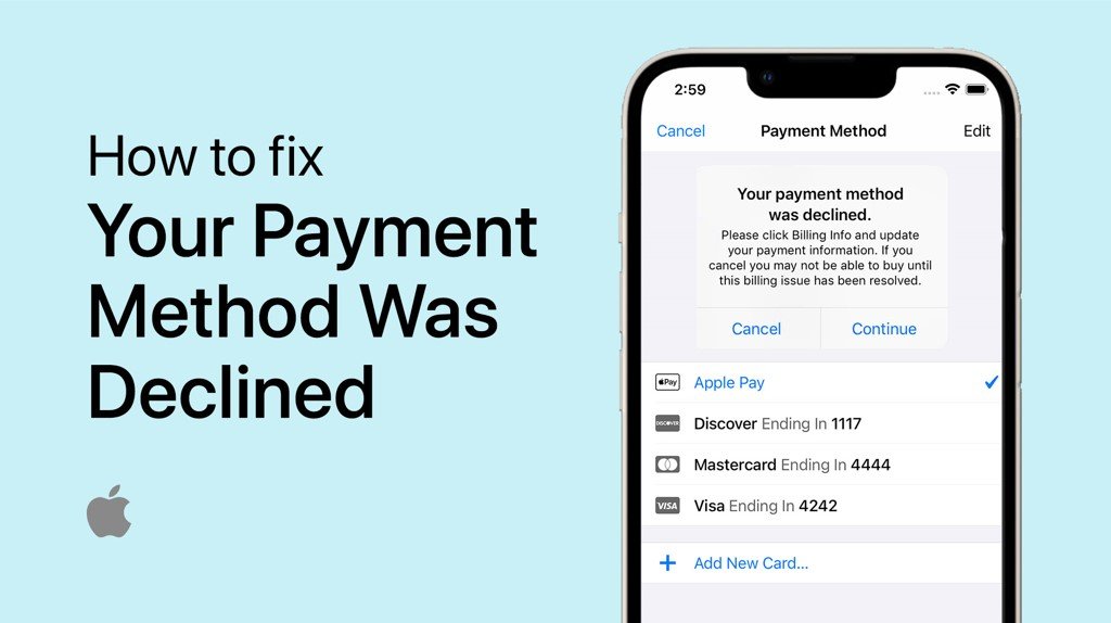 如何解決iPhone上的“付款方式被拒絕”錯誤