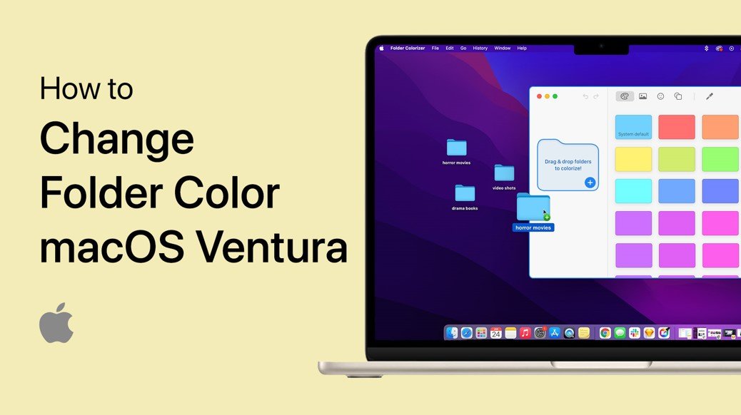 如何更改Mac OS Ventura上的文件夹颜色