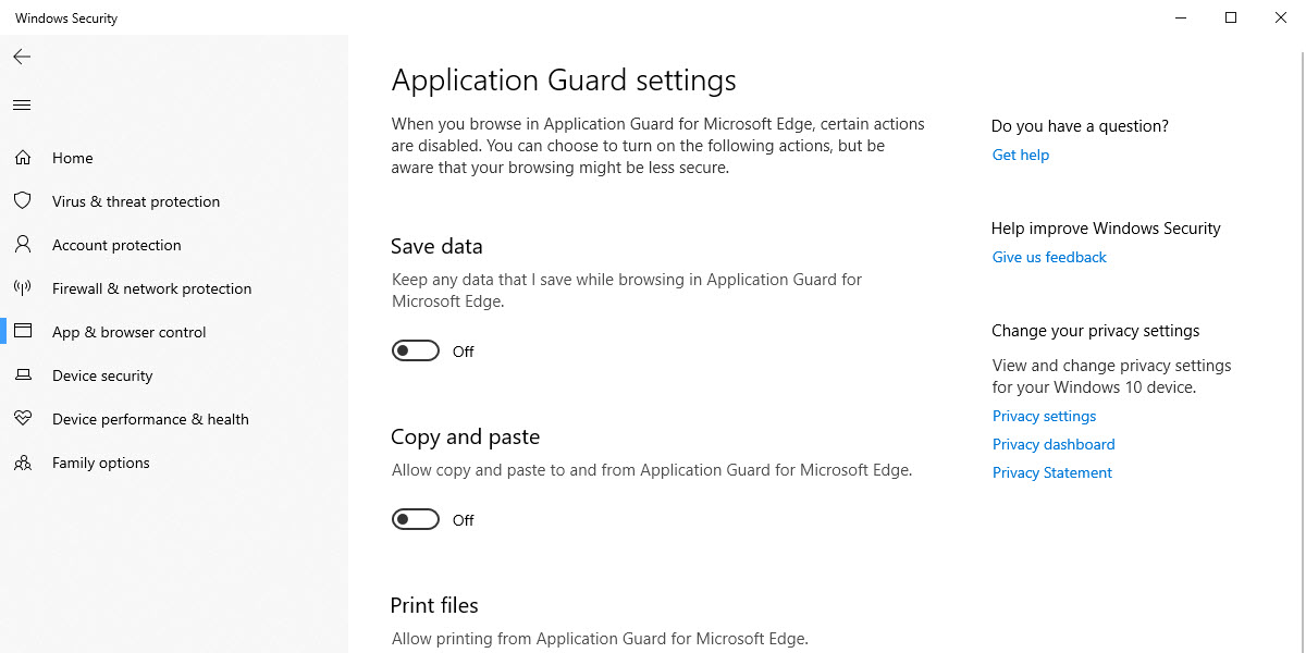 在Windows 10中使用安全隔离的Web浏览