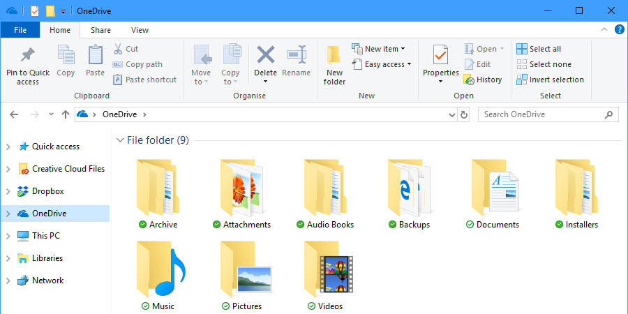 选择哪些OneDrive文件在Windows 10中同步到您的PC