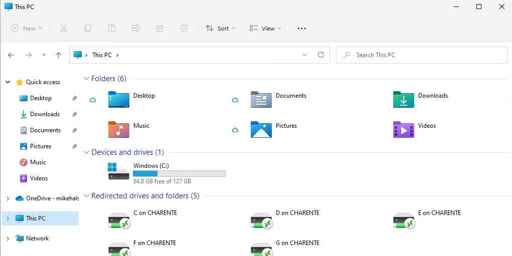 从Windows 365 Cloud PC访问本地文档和文件
