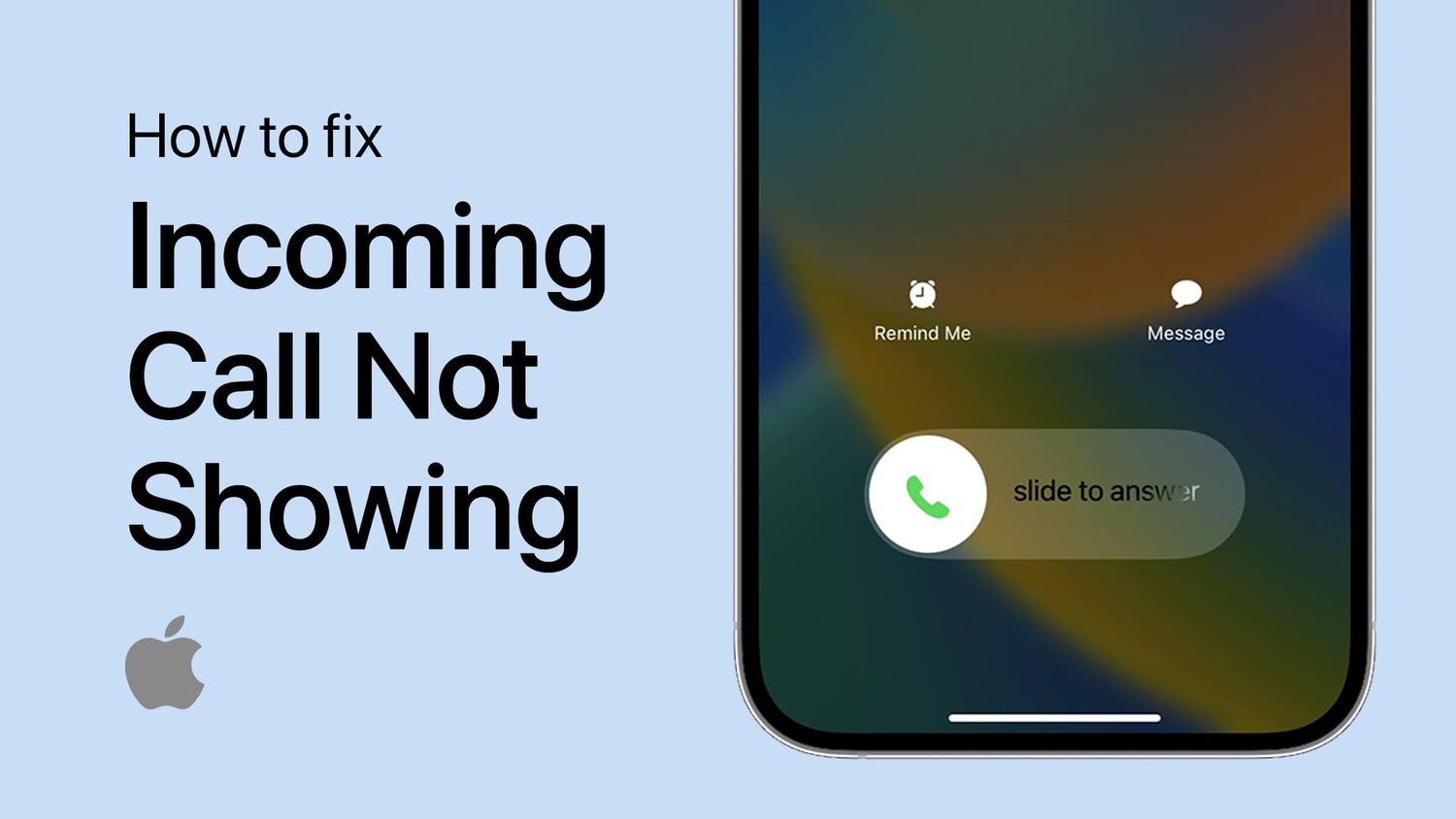 修復輸入通話未在iPhone屏幕上顯示
