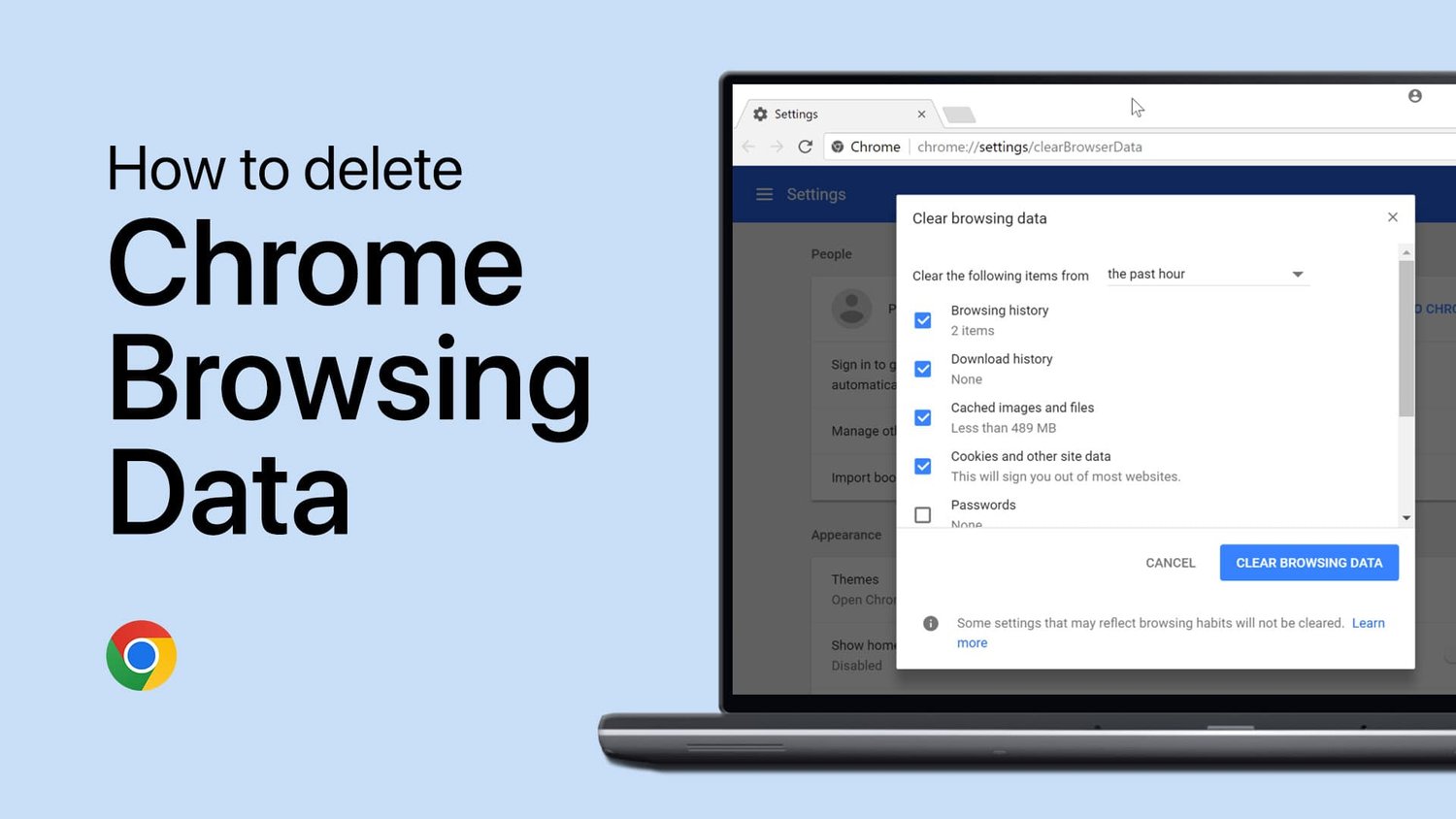 如何清除Google Chrome上的瀏覽數據