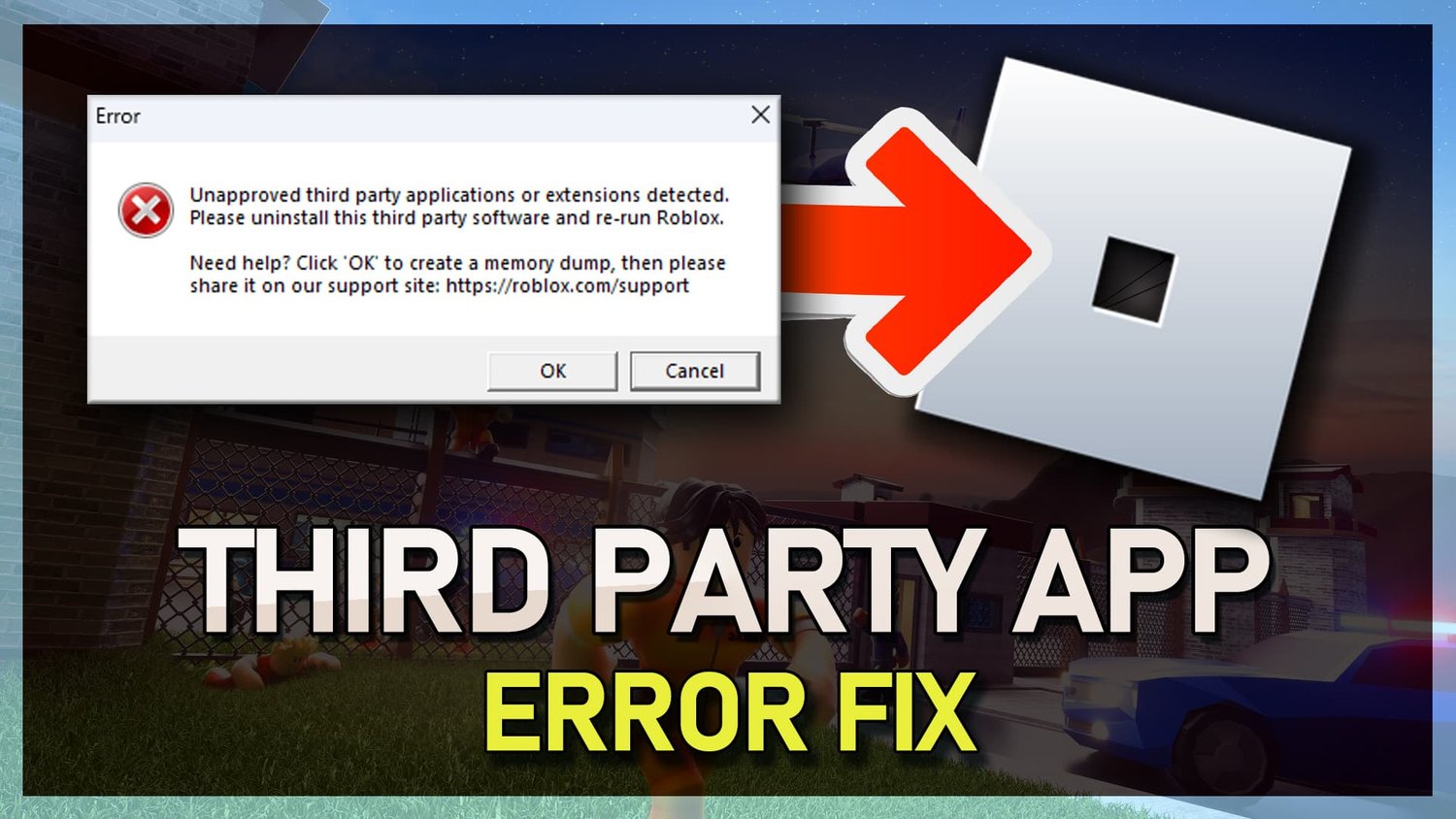 如何修復未檢測到的Roblox未批准的第三方應用程序或擴展名