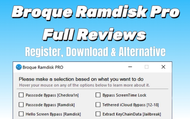 最新评论：Broque Ramdisk Pro iCloud旁路工作吗？