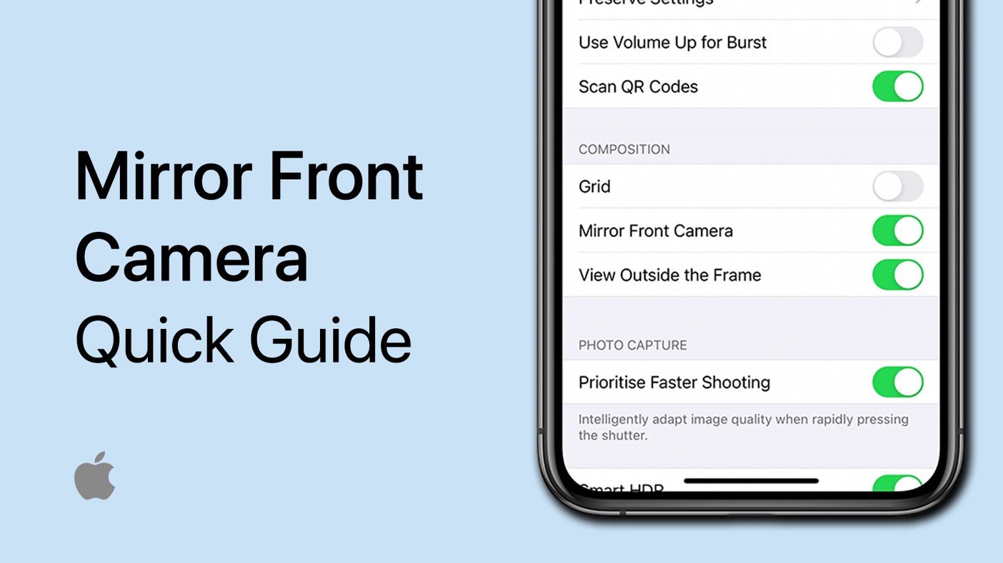如何在iPhone上镜像 /翻转前置摄像头