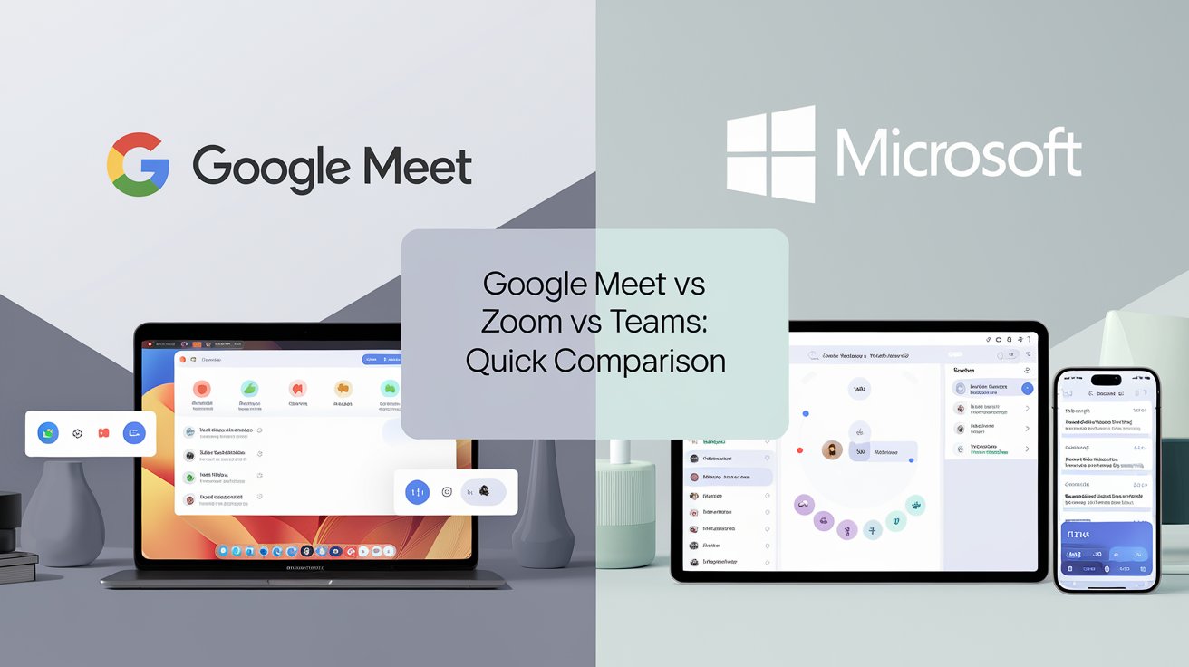 Google認識VS ZOOM VS團隊：快速比較