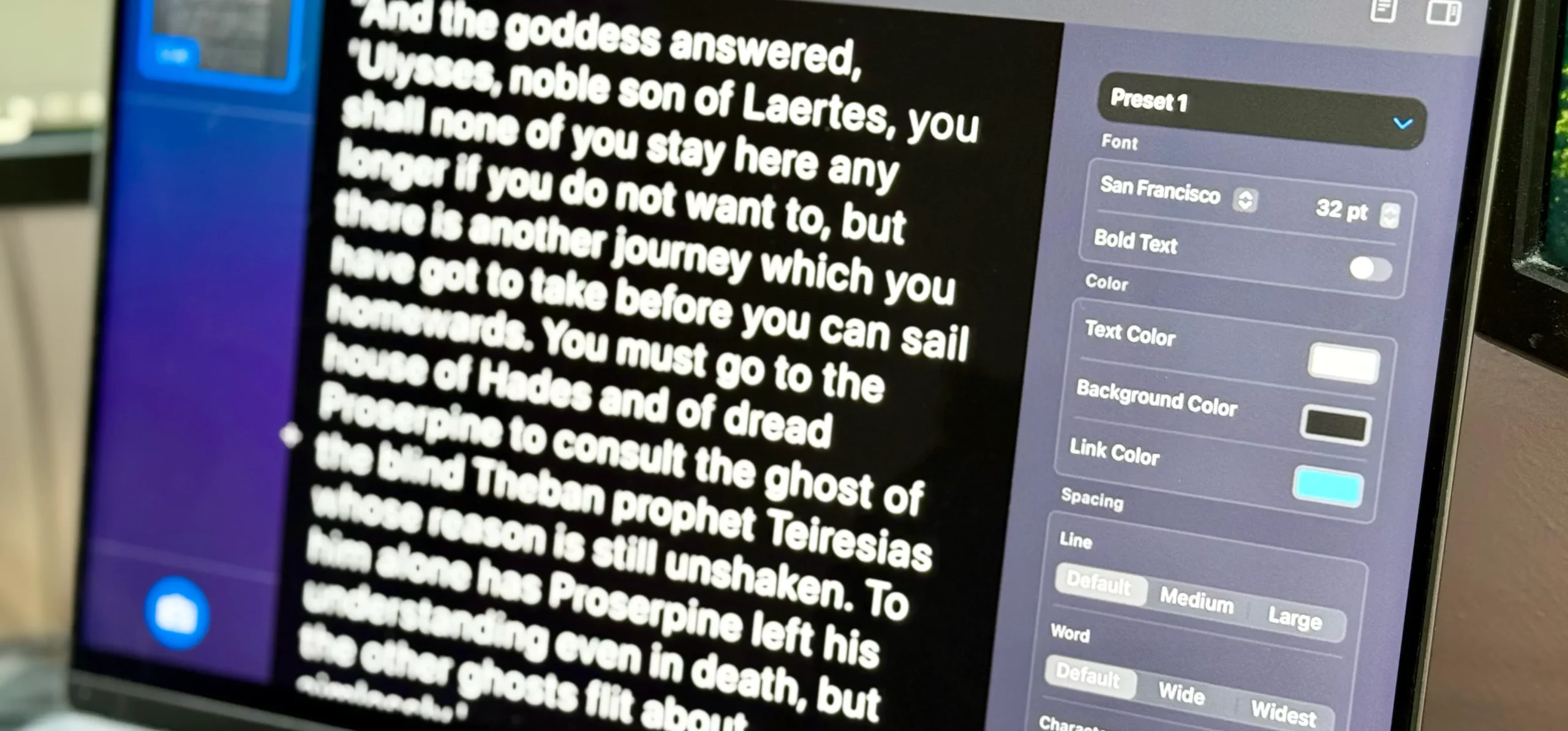 可访问性阅读器可让您重塑iPhone，iPad，Mac和Vision Pro上的任何文本