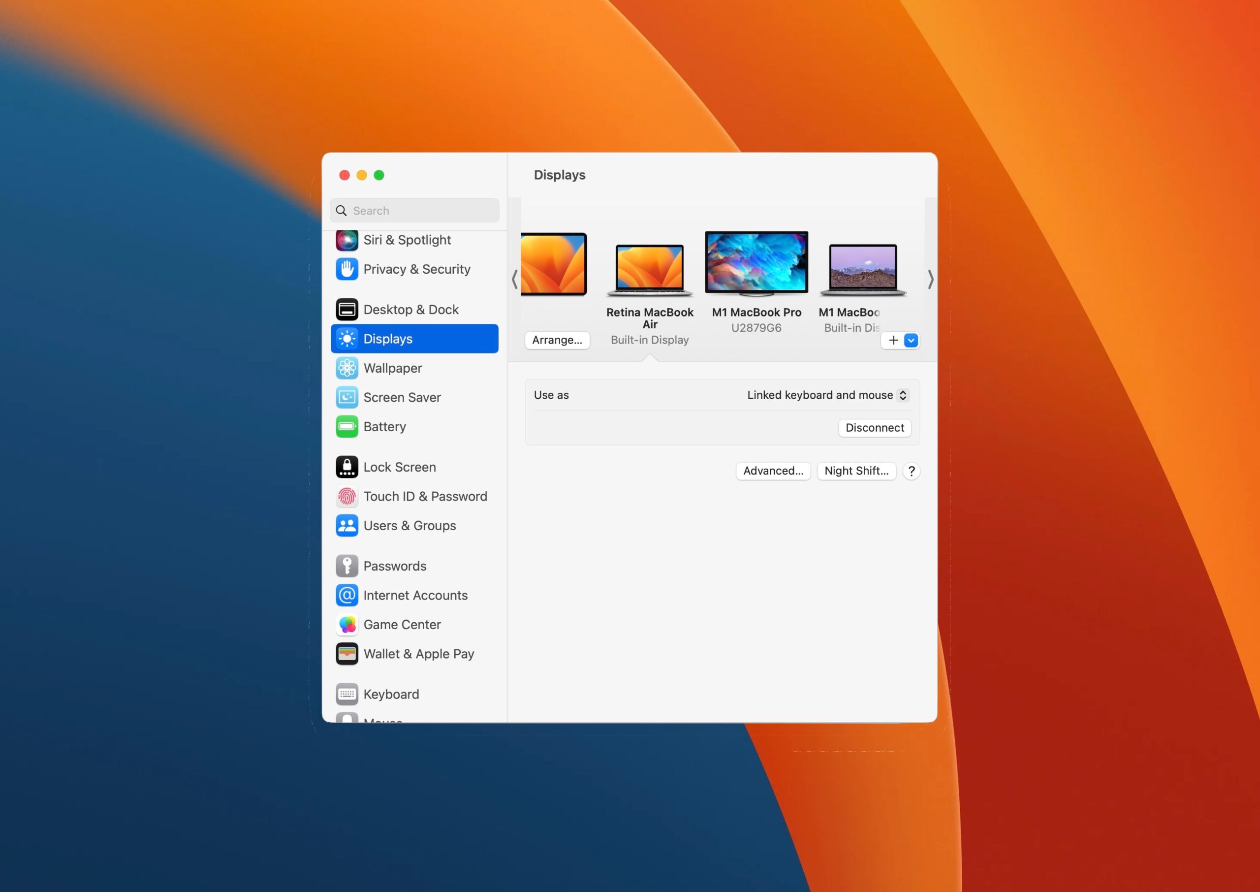 如何将Mac添加到MacOS红杉，Sonoma，Ventura系统设置中的通用控制