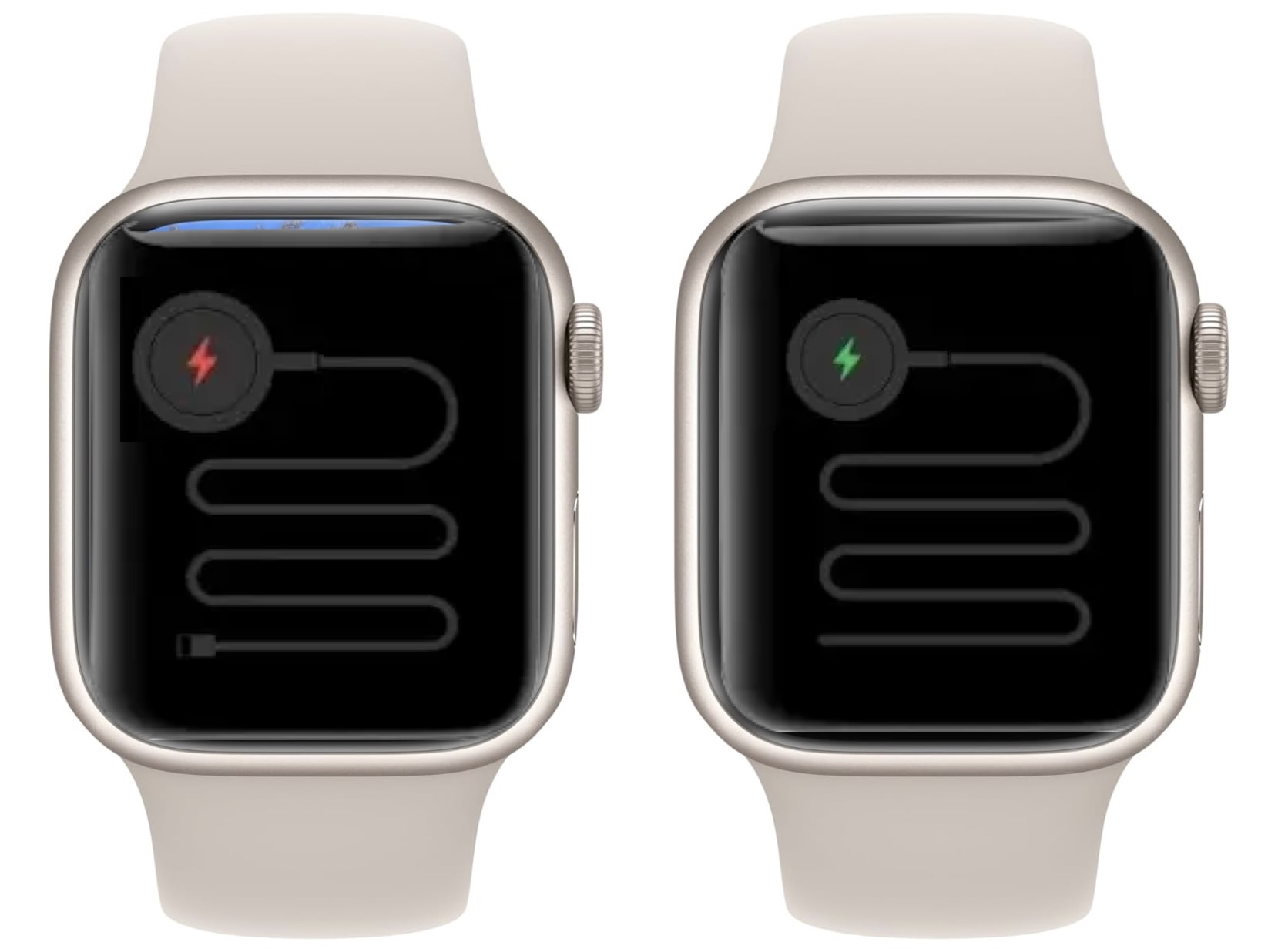 如何修復Apple Watch彎曲充電電纜屏幕