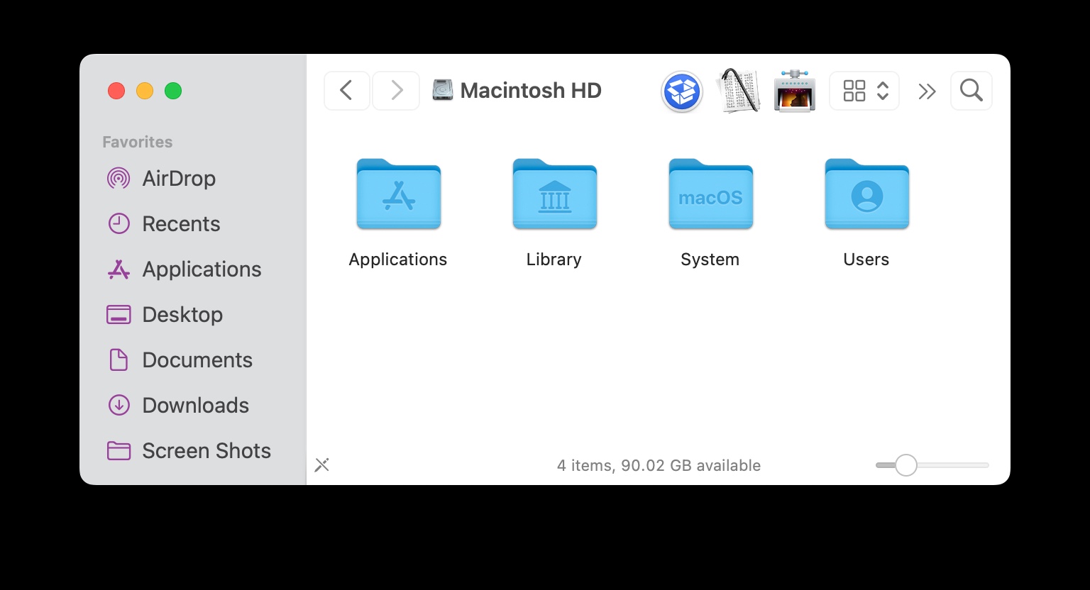 如何将应用程序添加到MacOS Finder工具栏