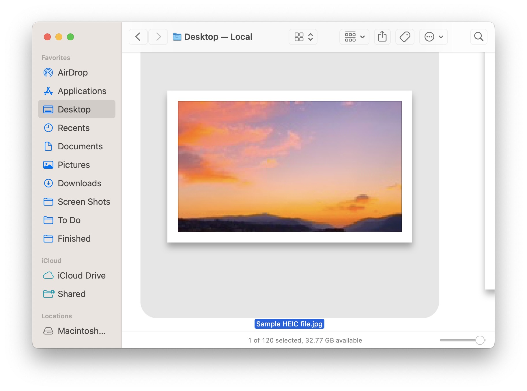 快速動作將HEIC轉換為Mac上的JPG