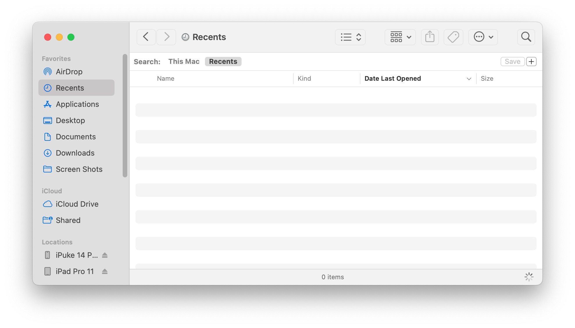 如何在Mac上固定“ recents”文件夹