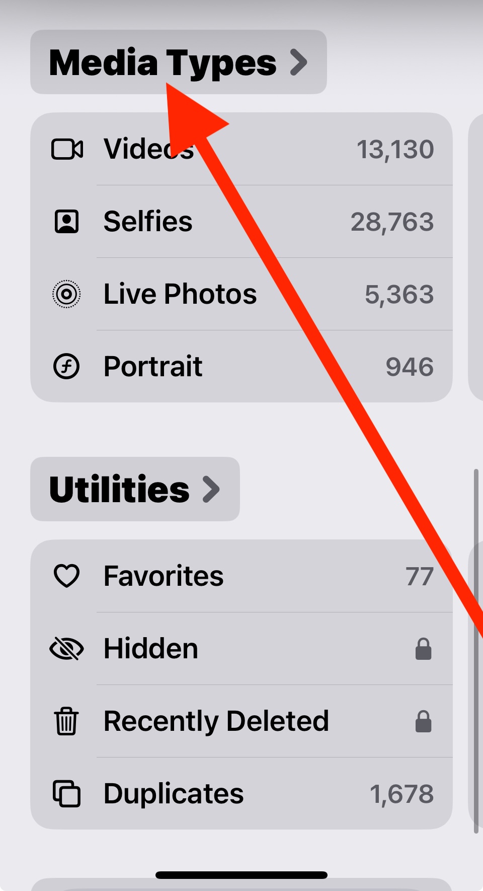 如何在iOS 18的照片应用中找到屏幕截图