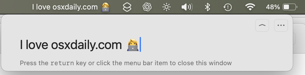 在Mac菜单栏中放一个任务,目标或提醒一件事
