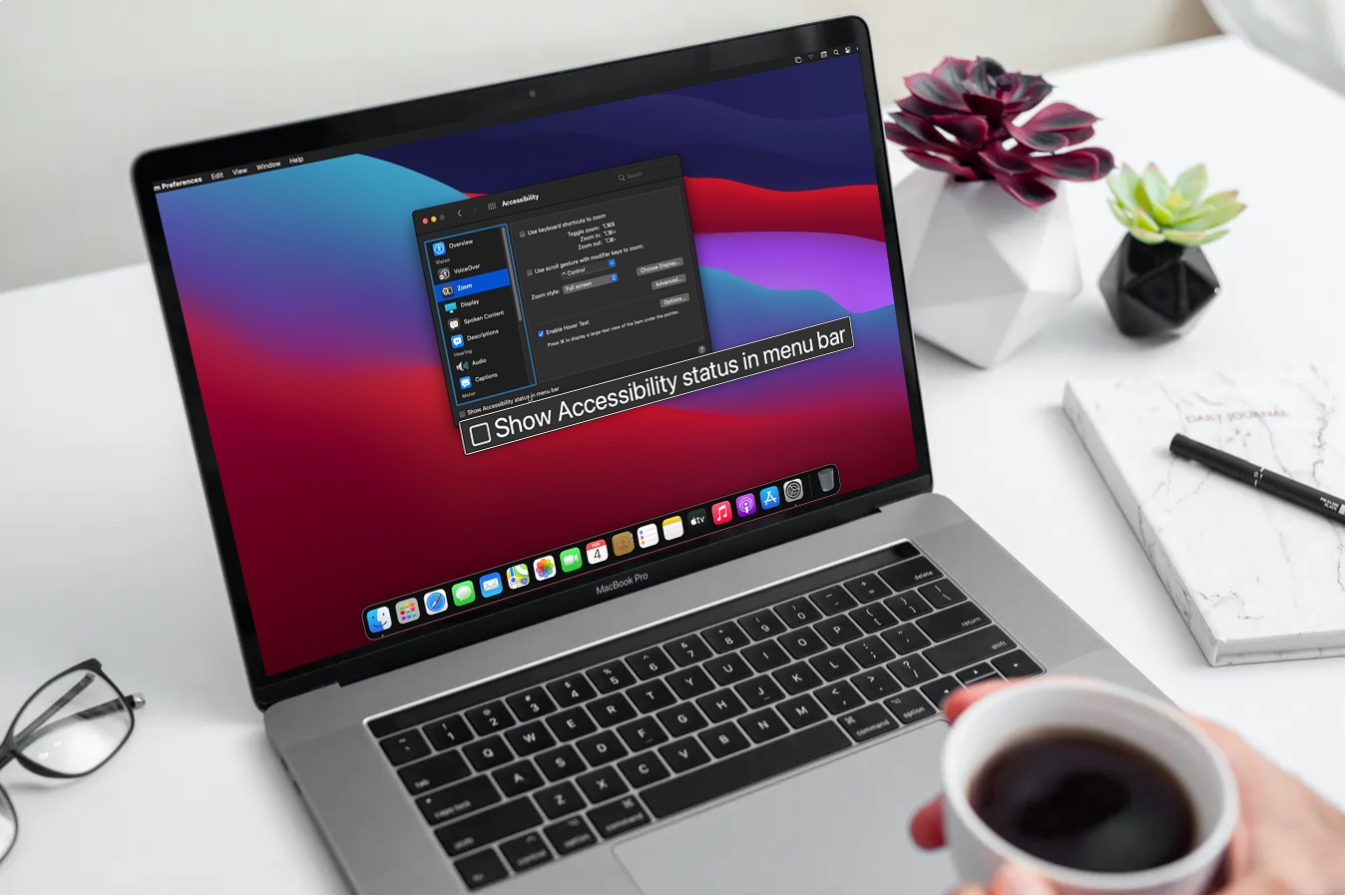 如何在Mac上使用懸停文本來放大屏幕上的文字