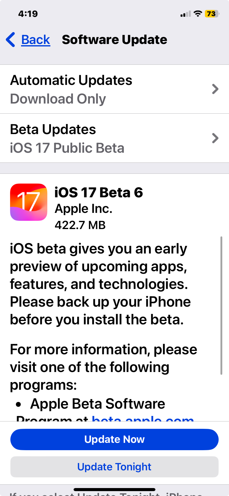 iOS 17公共Beta 6发布供下载
