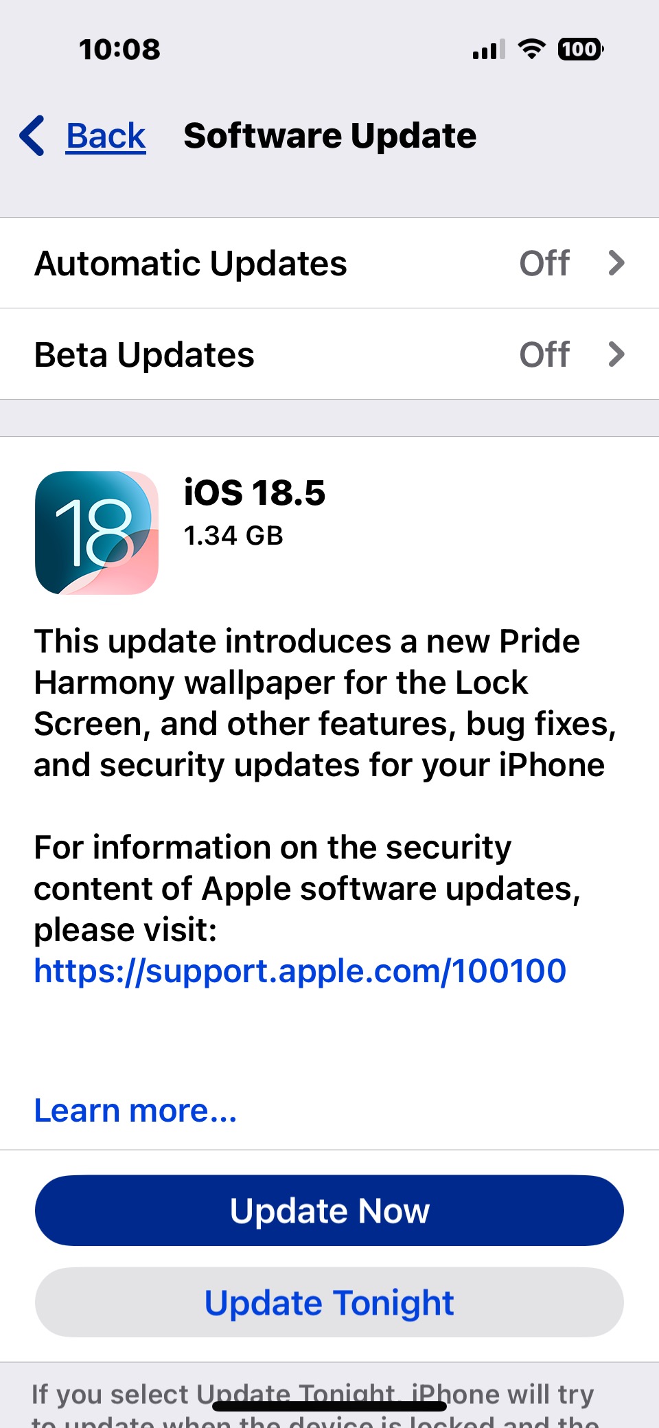 iOS 18.5更新针对iPhone＆iPad带有错误修复和安全增强功能