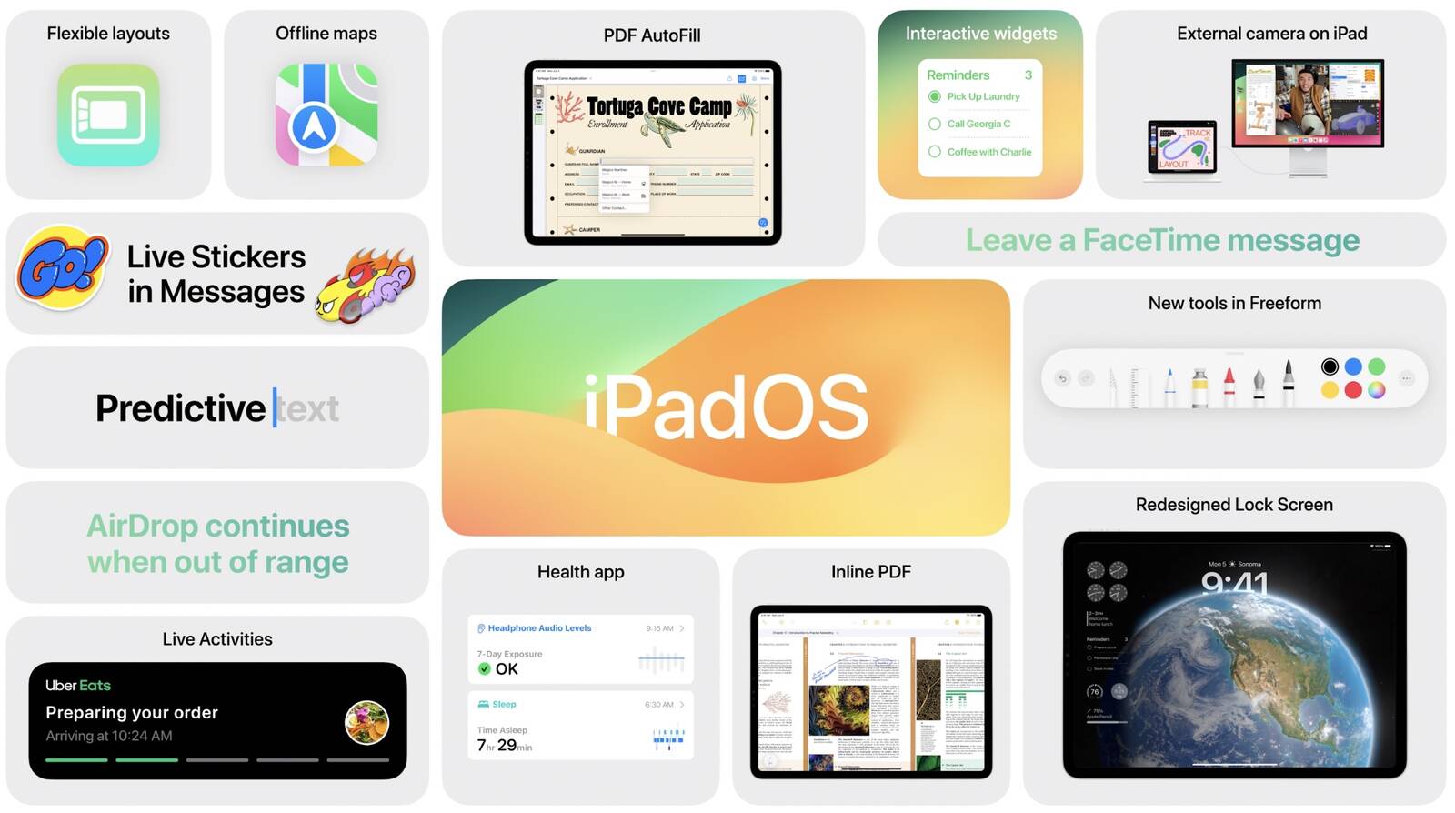 iPados 17宣布了可自定义的锁定屏幕，交互式小部件等
