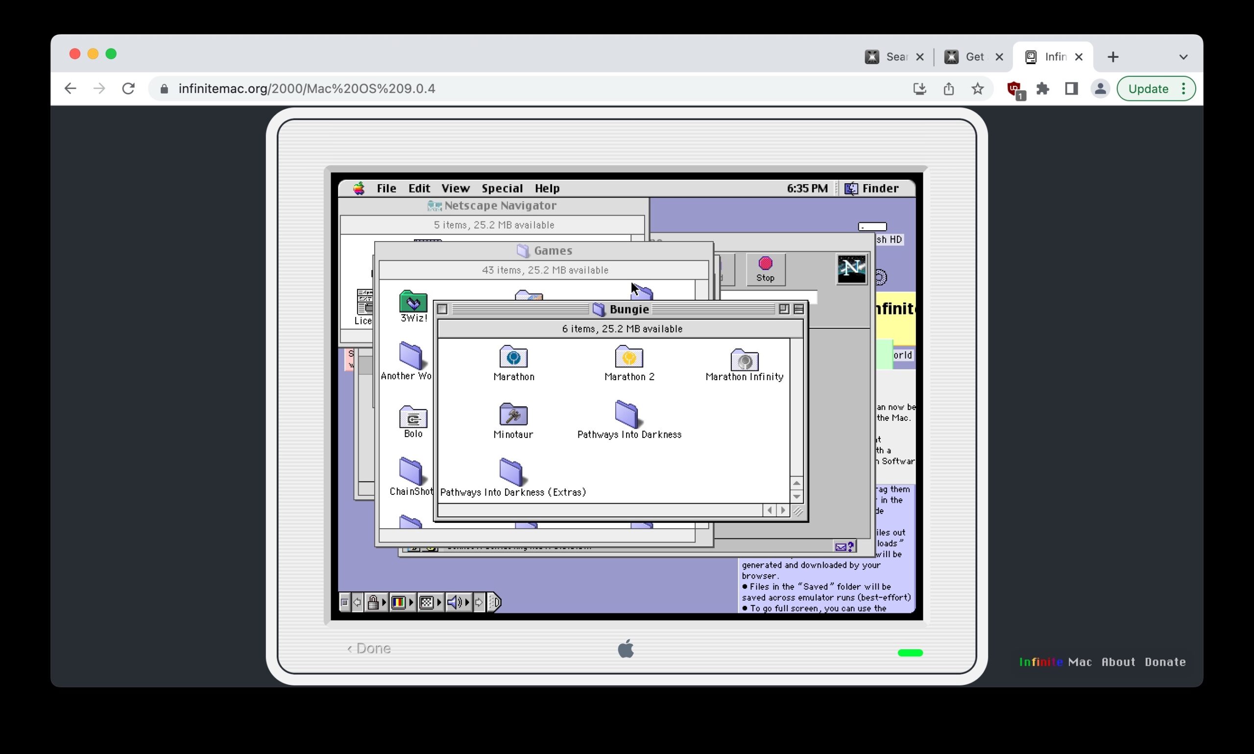 现在使用MacOS9.App在Web浏览器中运行Mac OS 9