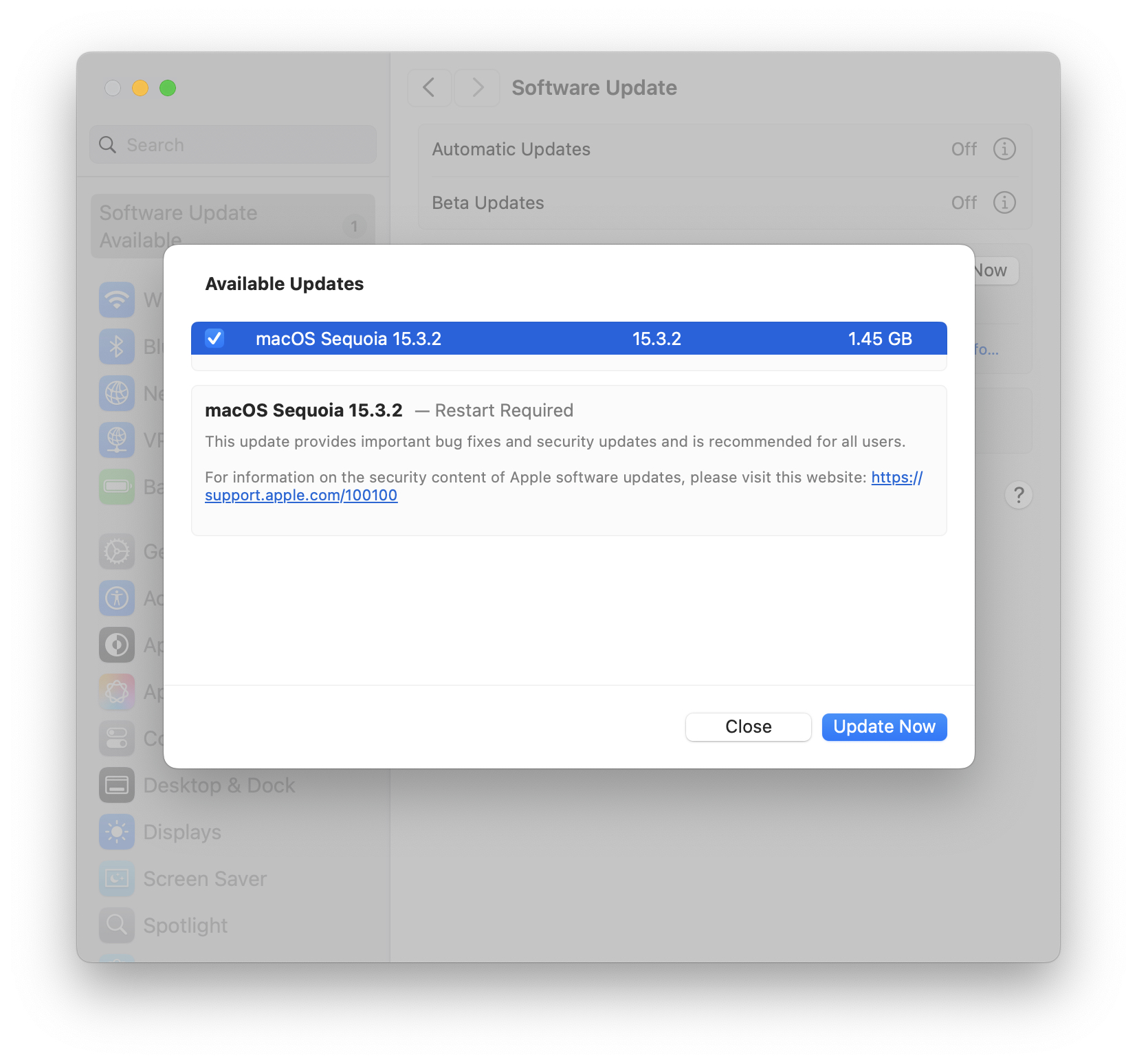 MacOS红杉15.3.2更新带有用于错误和安全问题的修复程序