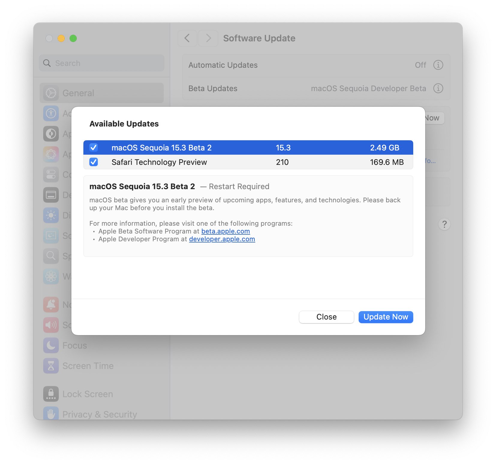 iOS 18.3的Beta 2，Macos紅杉15.3，iPados 18.3，可用於Beta測試人員
