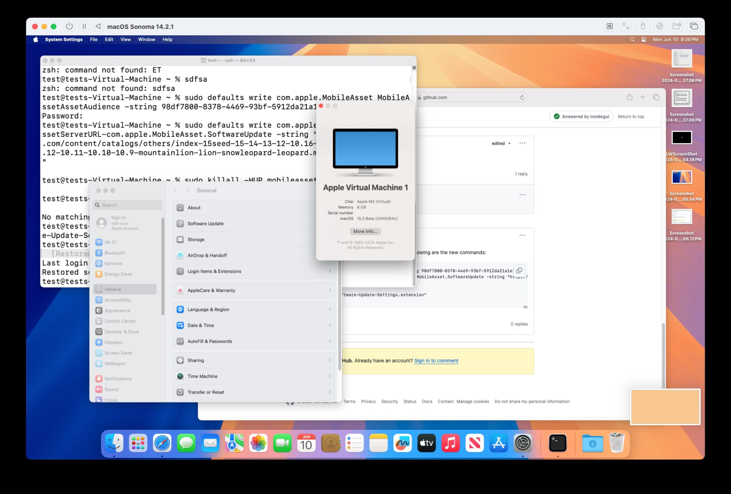 不能将Sonoma VM升级到MacOS红杉β？尝试一下