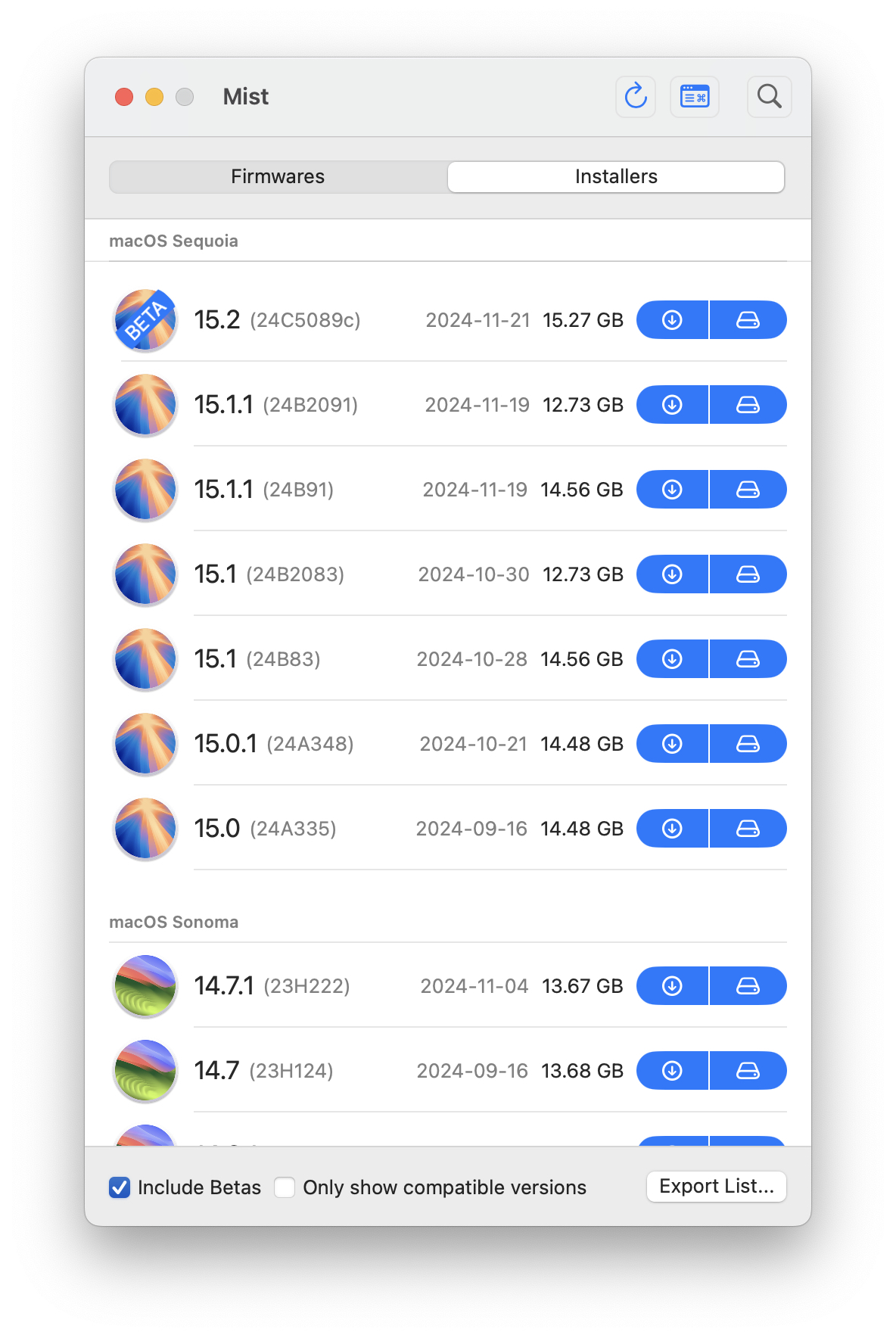 薄雾使下载MacOS安装程序和公司用品变得容易