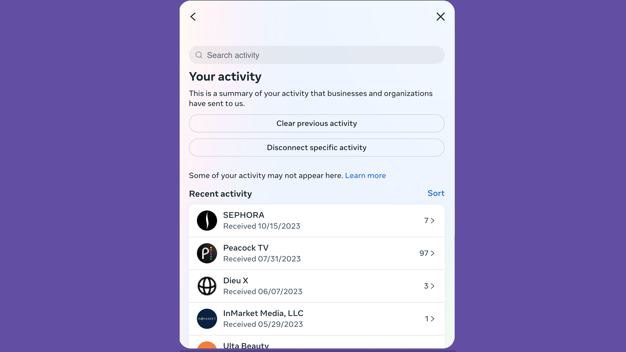 如何查看哪些网站与Instagram共享您的数据