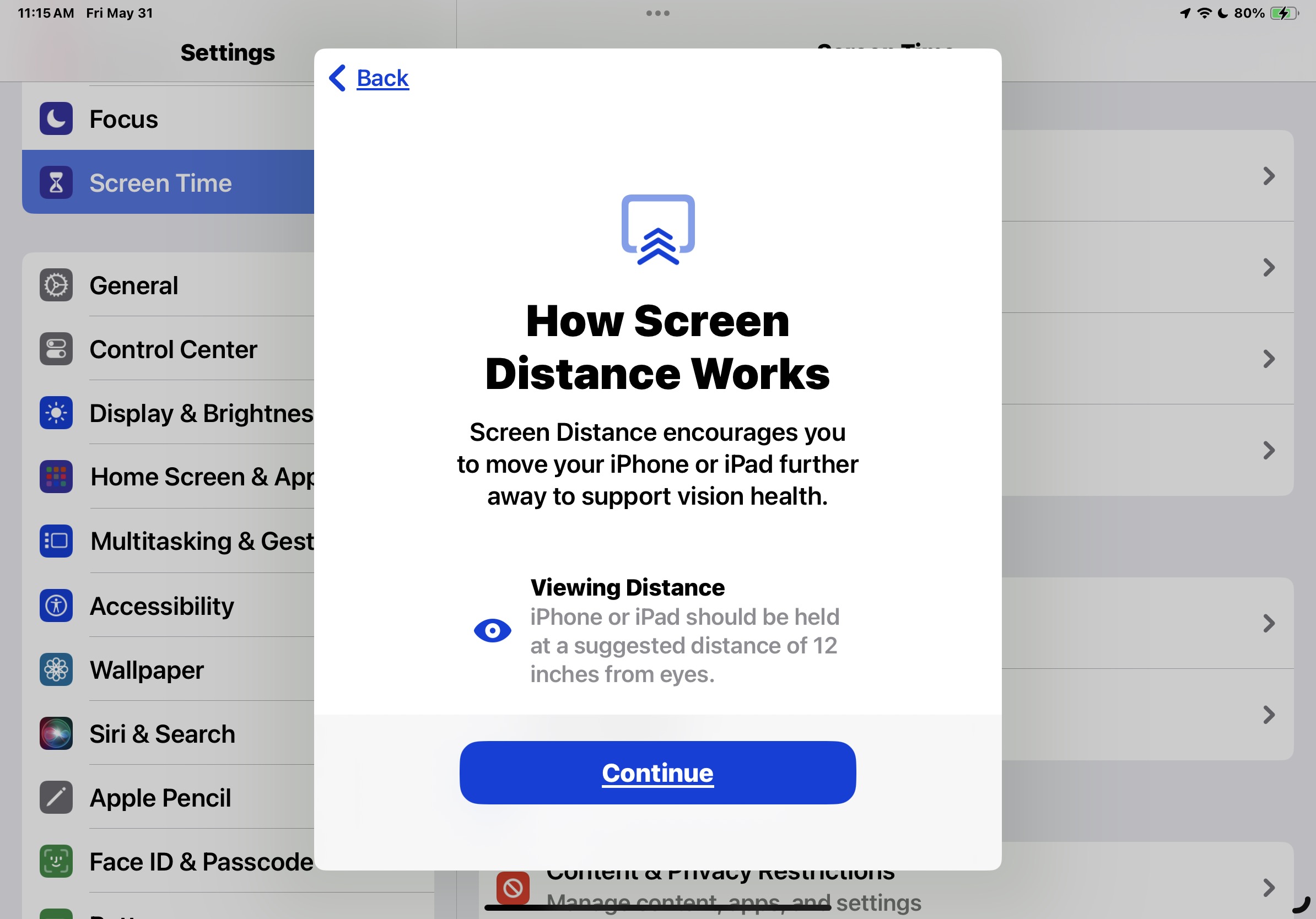 如何在iPhone和iPad上使用屏幕距離來幫助眼睛健康