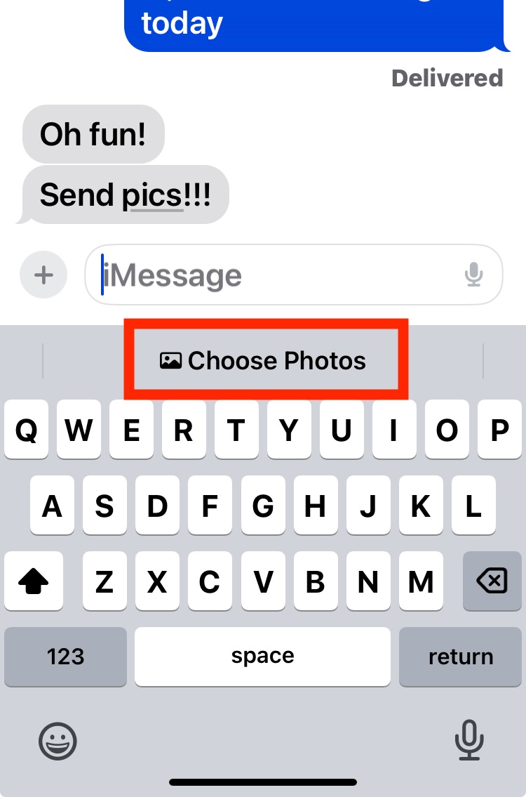 iPhone上的消息会提示您如果有人要求他们发送照片