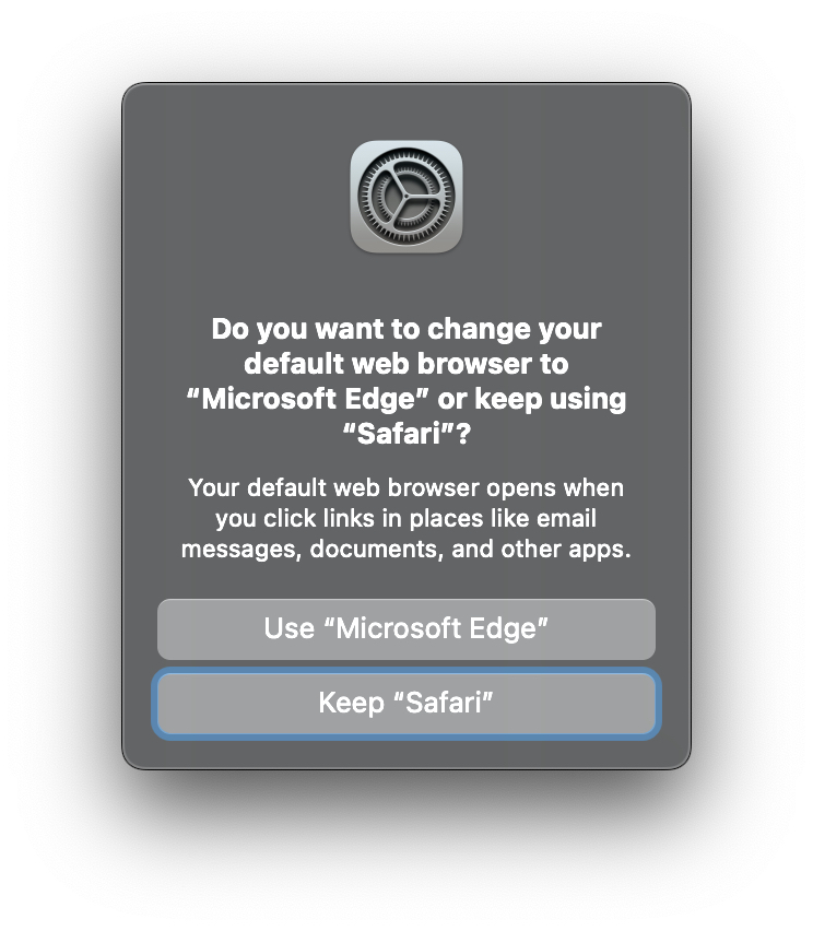 如何使Microsoft Edge默認Mac Web瀏覽器