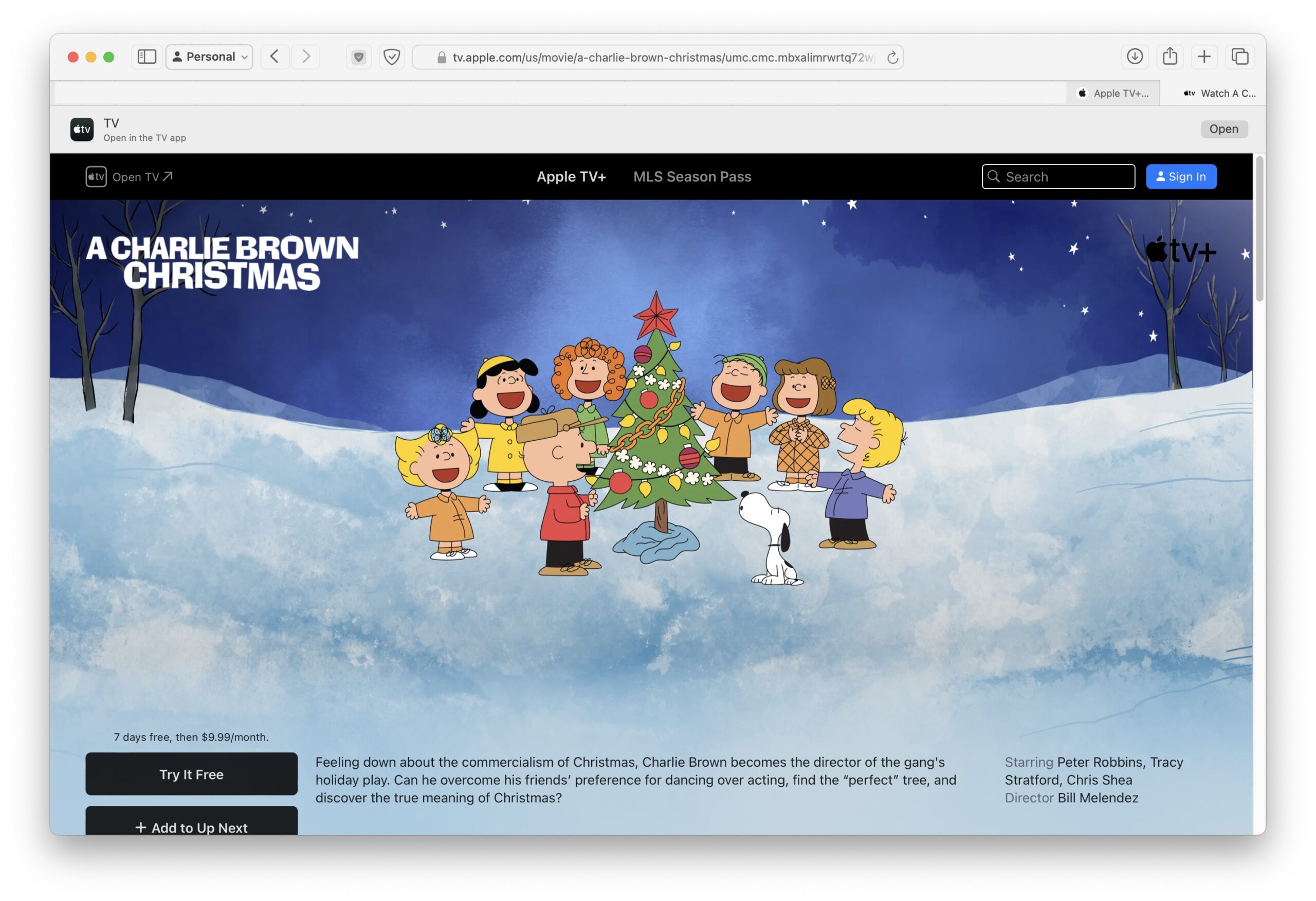 如何免費觀看Apple TV+免費觀看“ Charlie Brown Christmas”