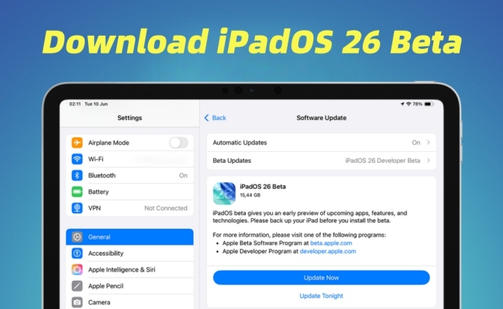 如何在iPad上下载iPados 26 Beta [完整指南]