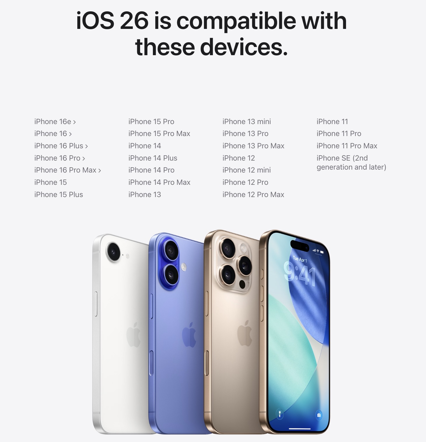 iOS 26支持的iPhone列表：您的iPhone运行iOS 26吗？