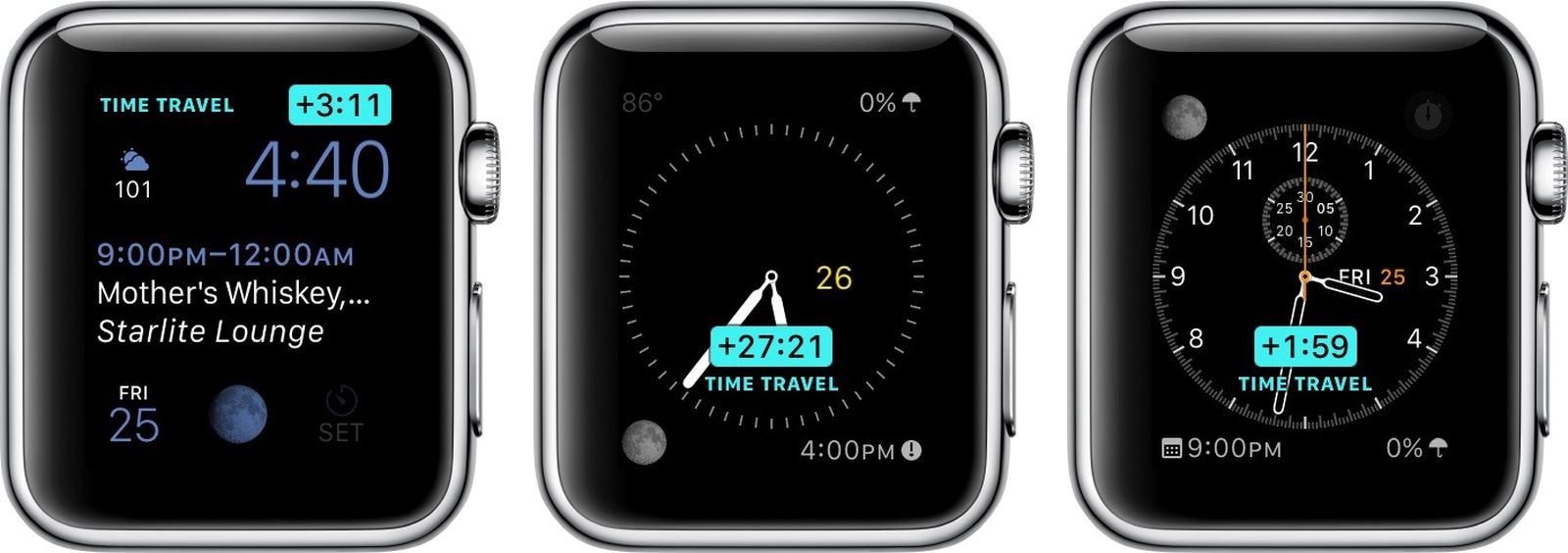 如何在Watchos 2中使用Apple Watch上的時間旅行