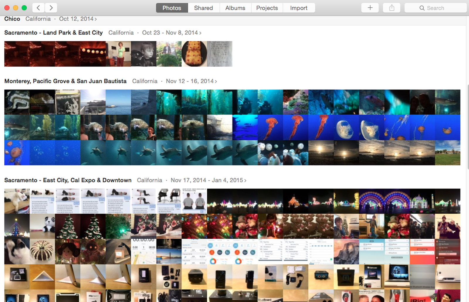 如何在OS X優勝美地的照片中添加和組織圖像