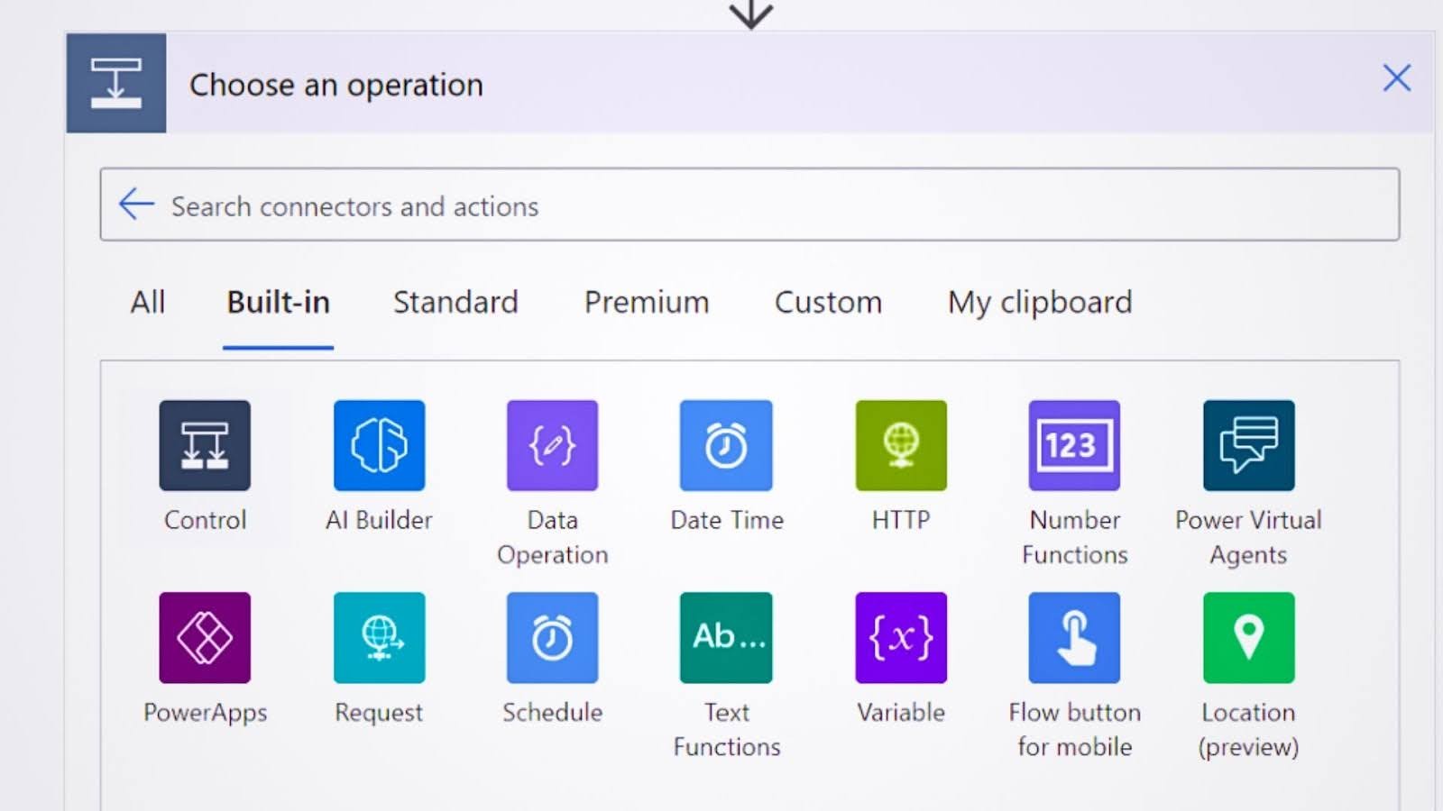 Power Automate连接器：按类别按完整列表