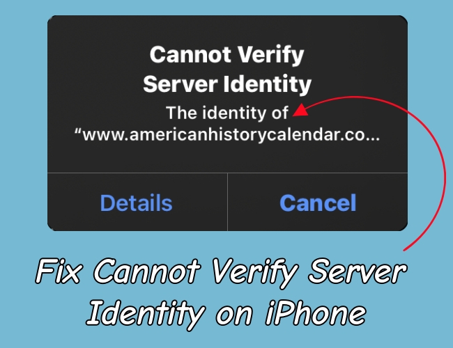 如何修复iPhone无法验证服务器身份[最新指南]