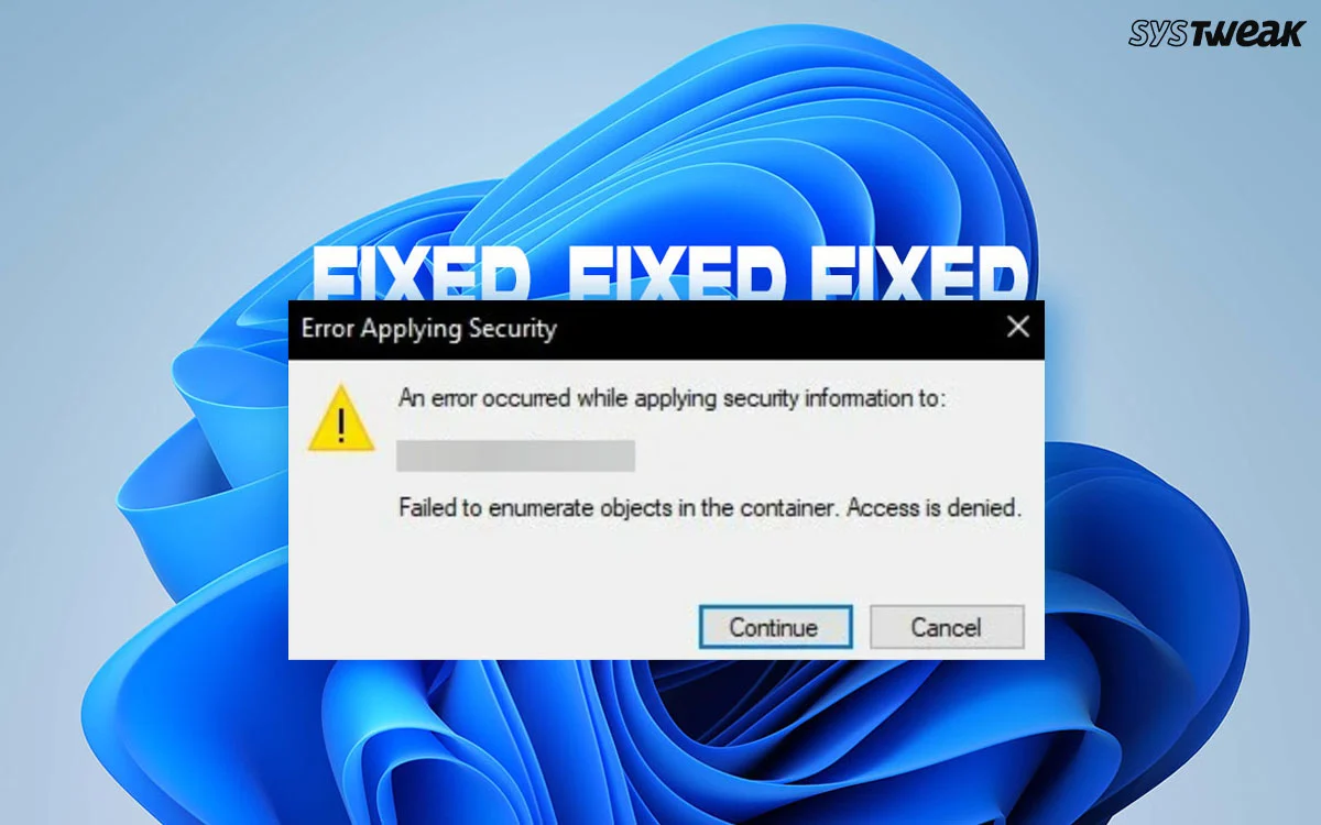 如何修复“无法在容器中枚举对象”错误