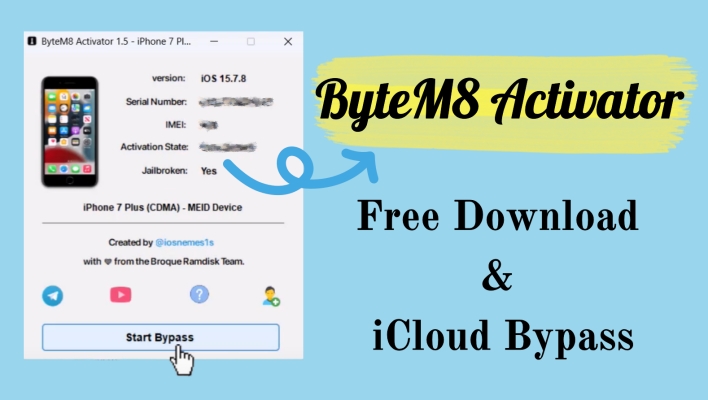 BYTEM8激活剂：免费下载和iCloud旁路[iOS 15-16]