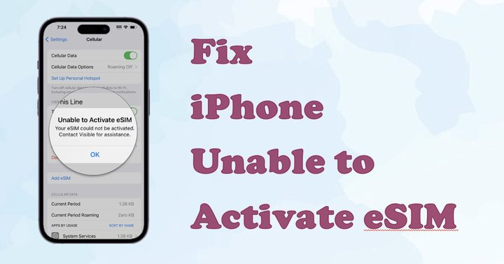 如何修復無法激活iPhone上的ESIM
