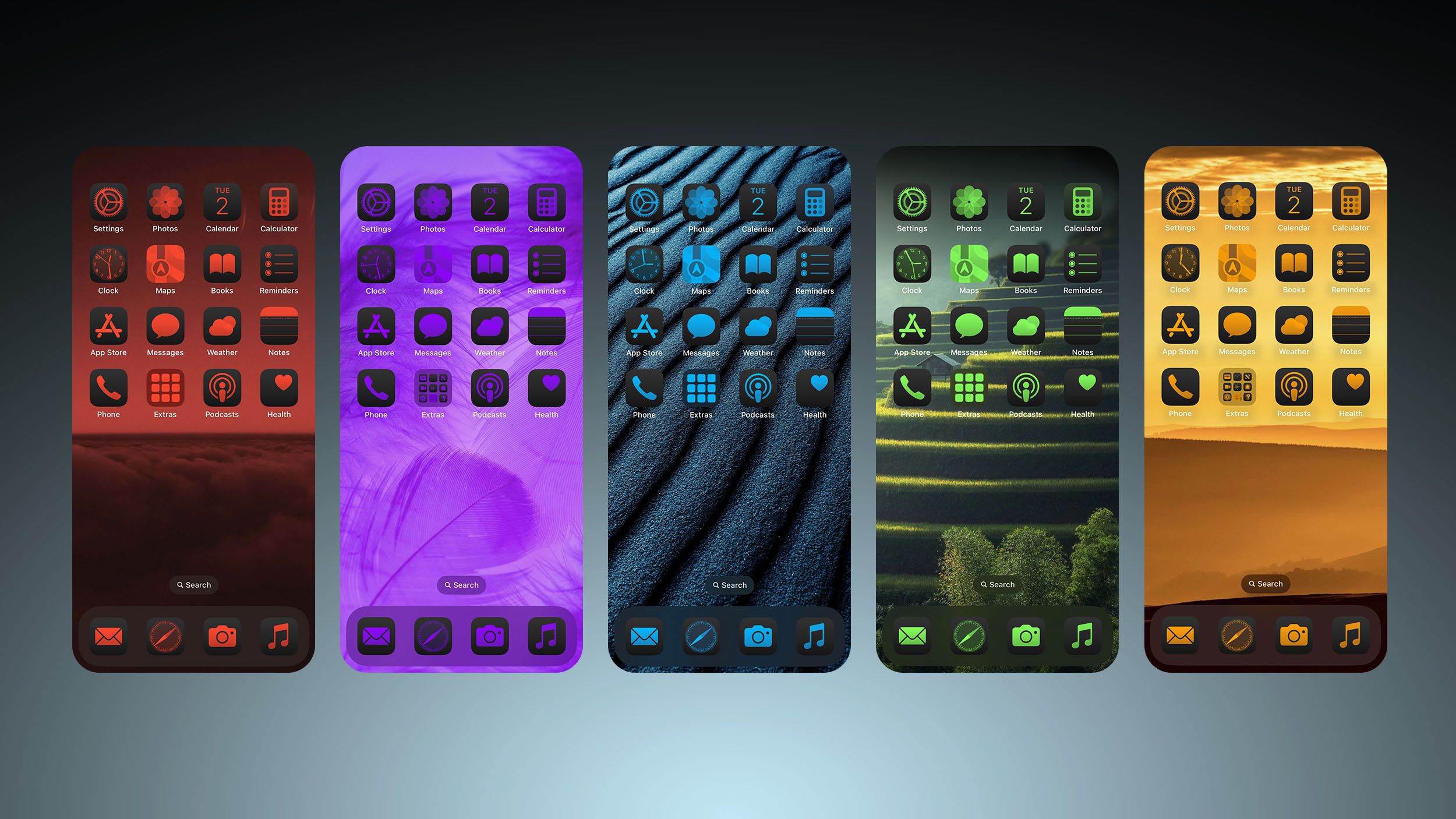 iOS 18：在您的iPhone主屏幕圖標中添加色調